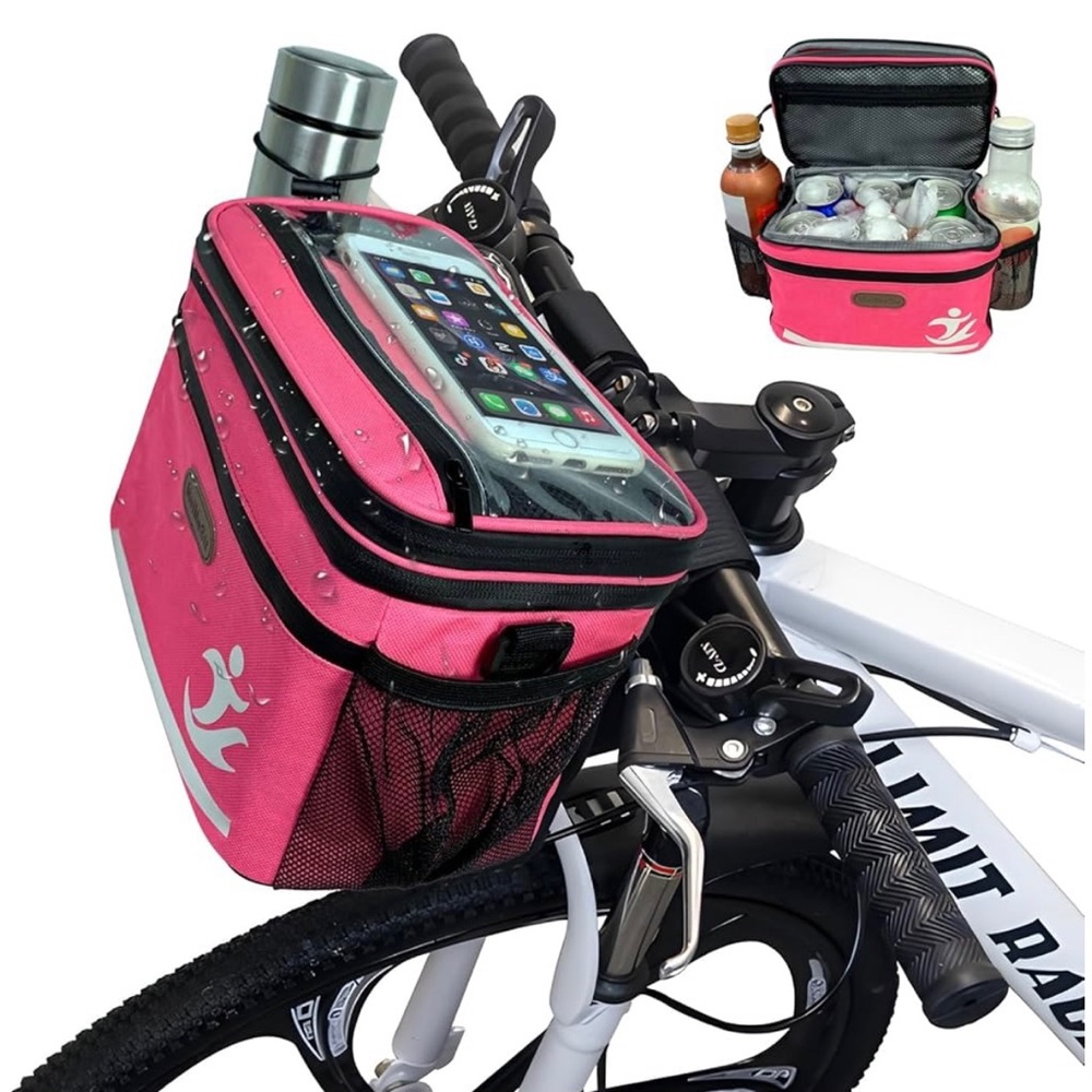 MeiMeSu Pink Insulated Bike Bag